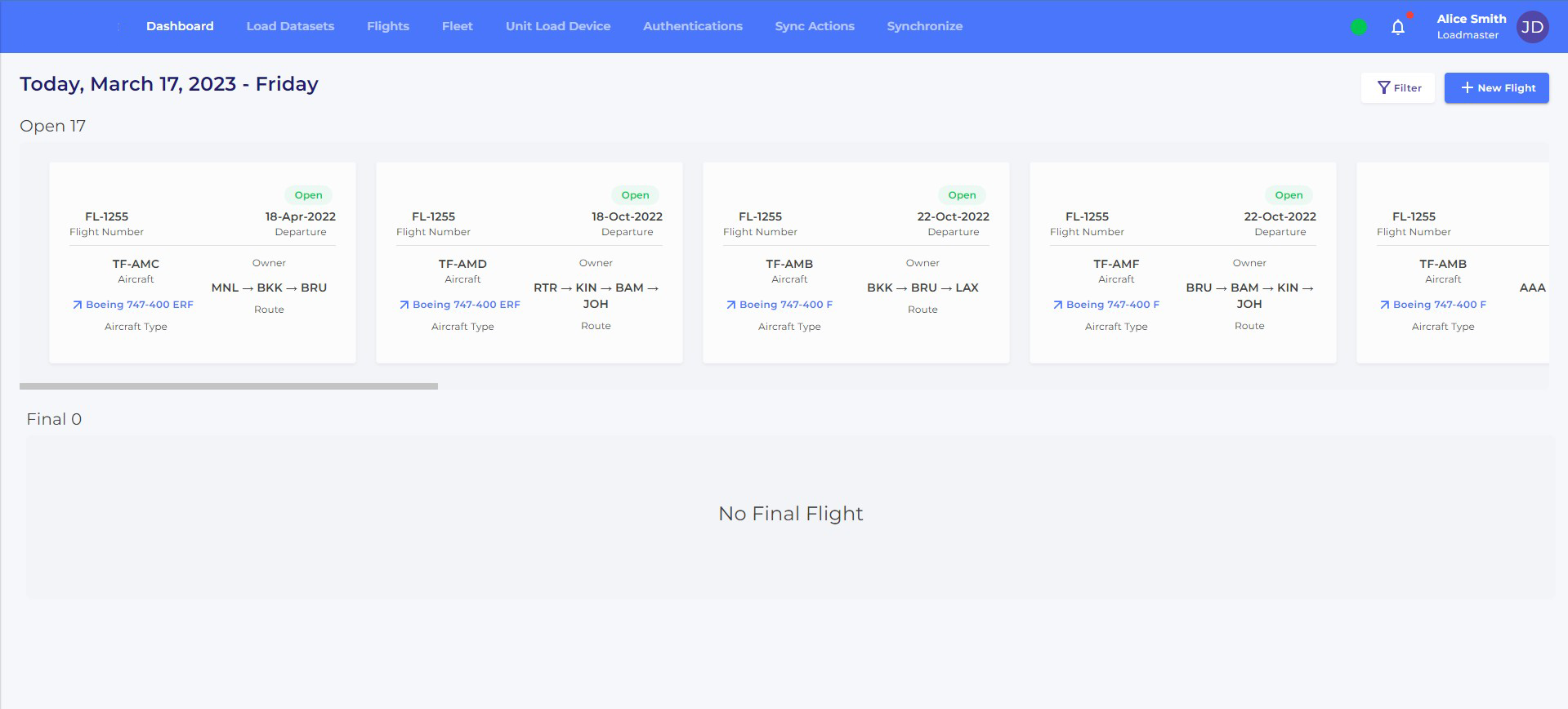 Flight Manifest Manager